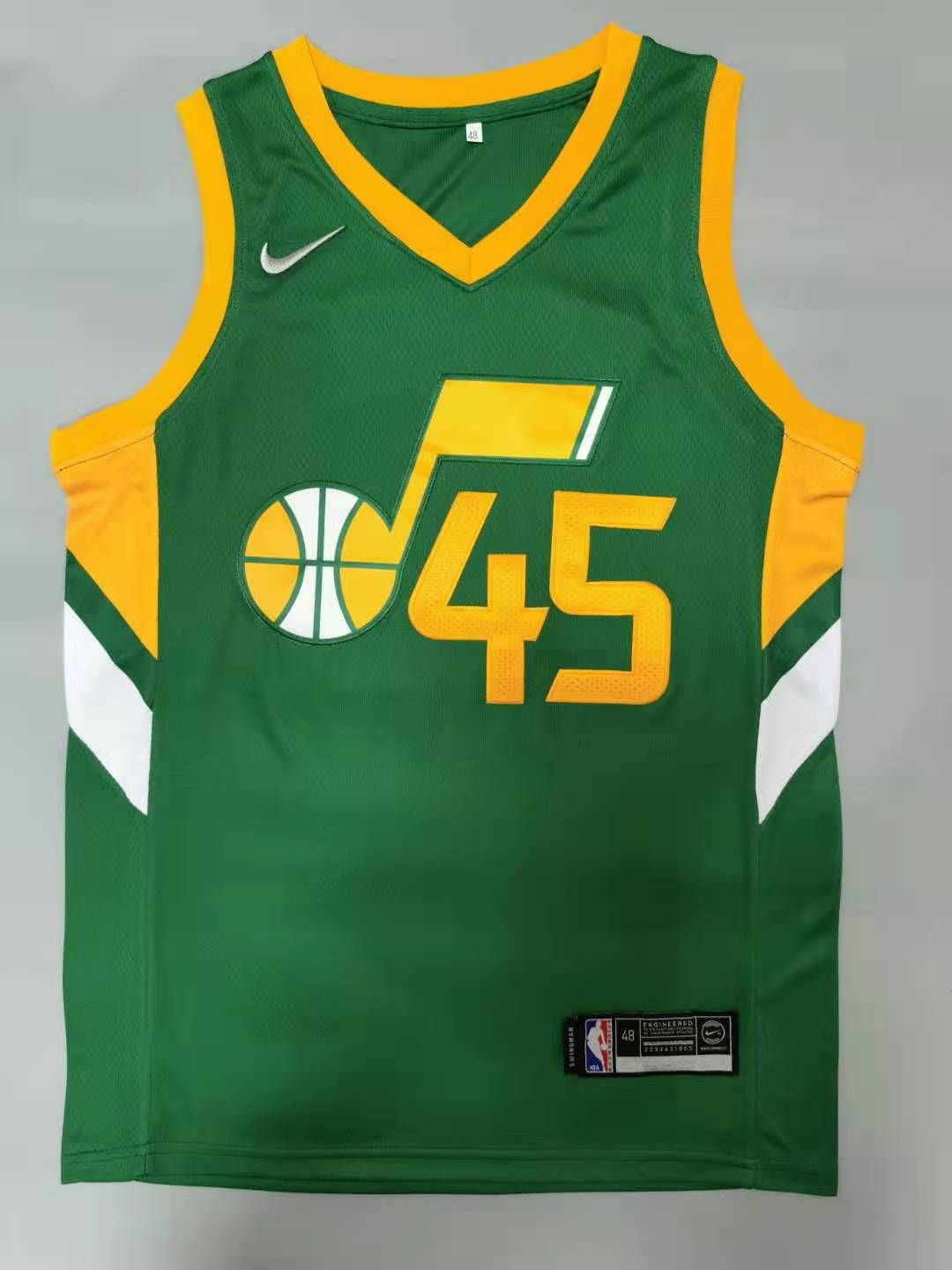 Men Utah Jazz 45 Mitchell Green 2021 Nike Game NBA Jerseys